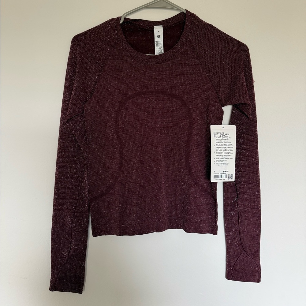 LULU SWIFTLY TECH SPARKLY LONG SLEEVE